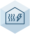 Heat and electricity inside a house
